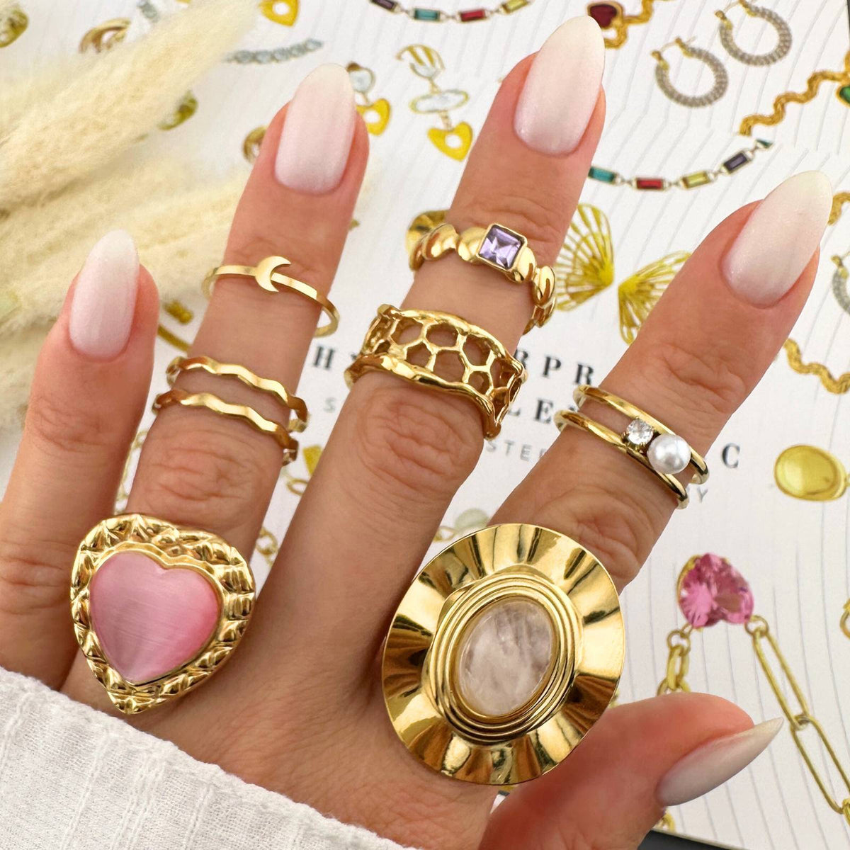 Luna Crescent Ring