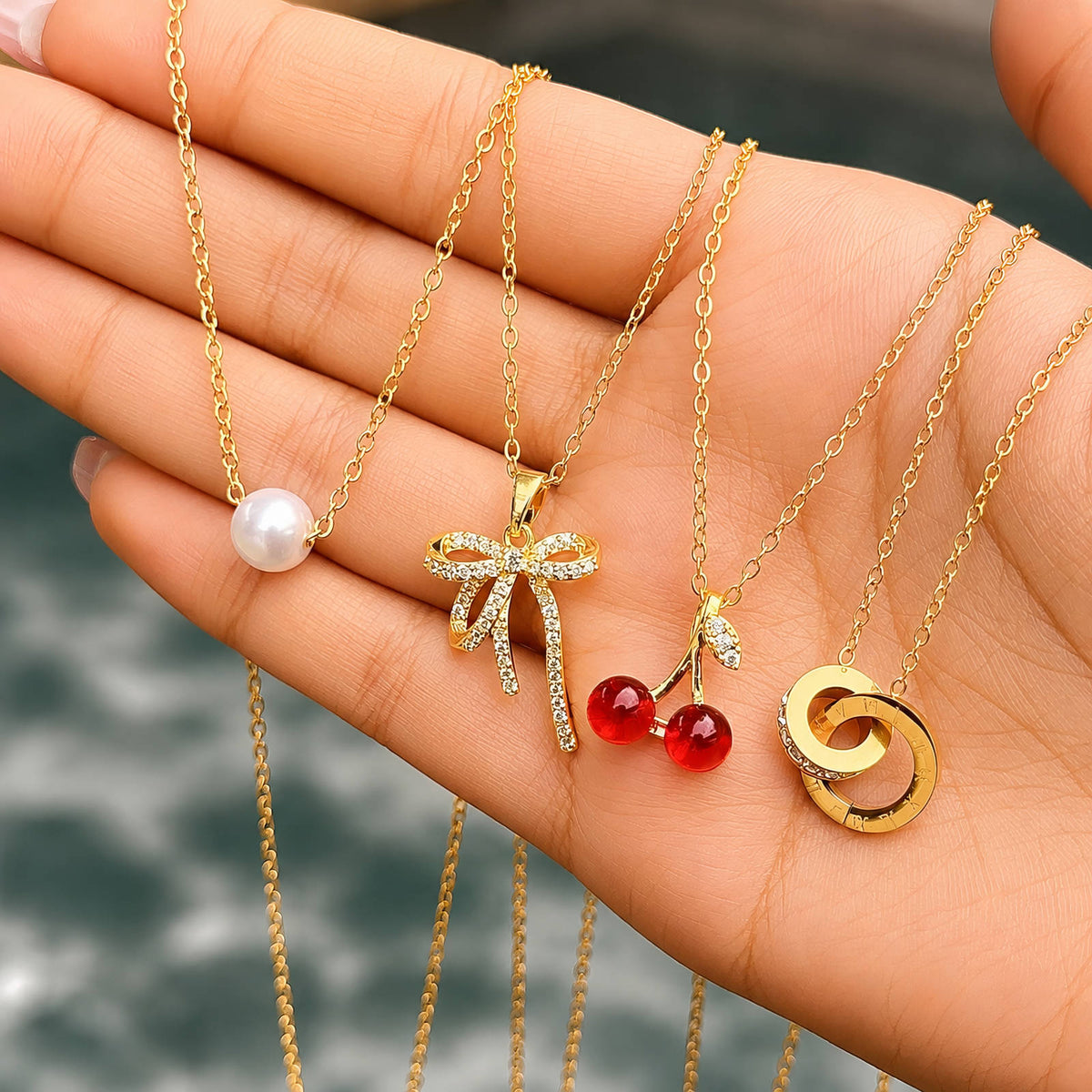 Cerise Cherry Céleste Necklace