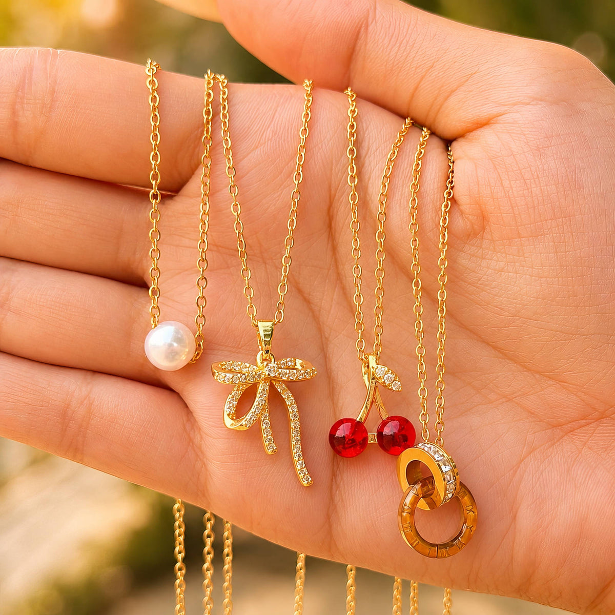 Cerise Cherry Céleste Necklace