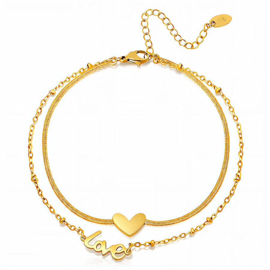 Amara Heart Céleste Anklet