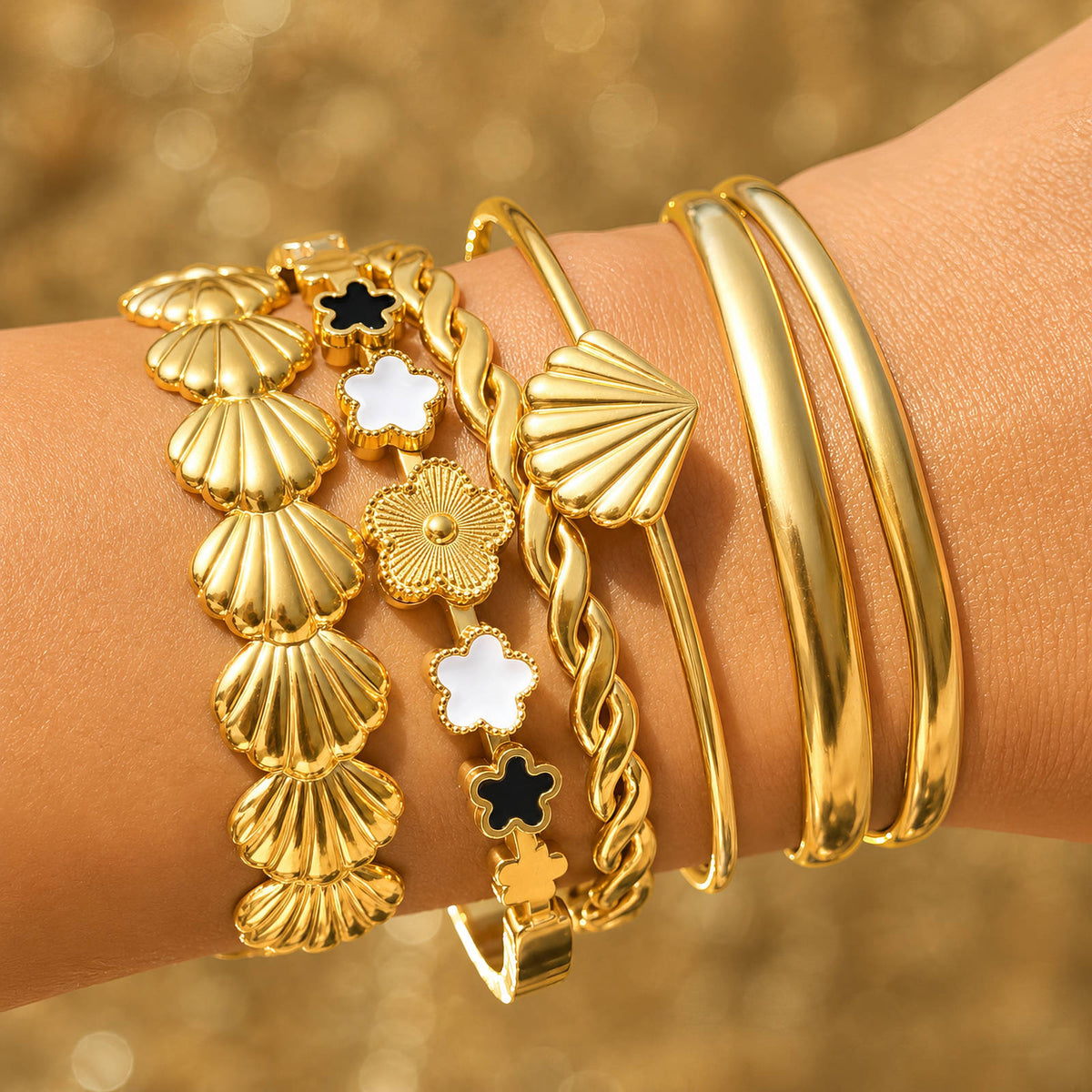 Coquille Seashell Céleste Bracelet