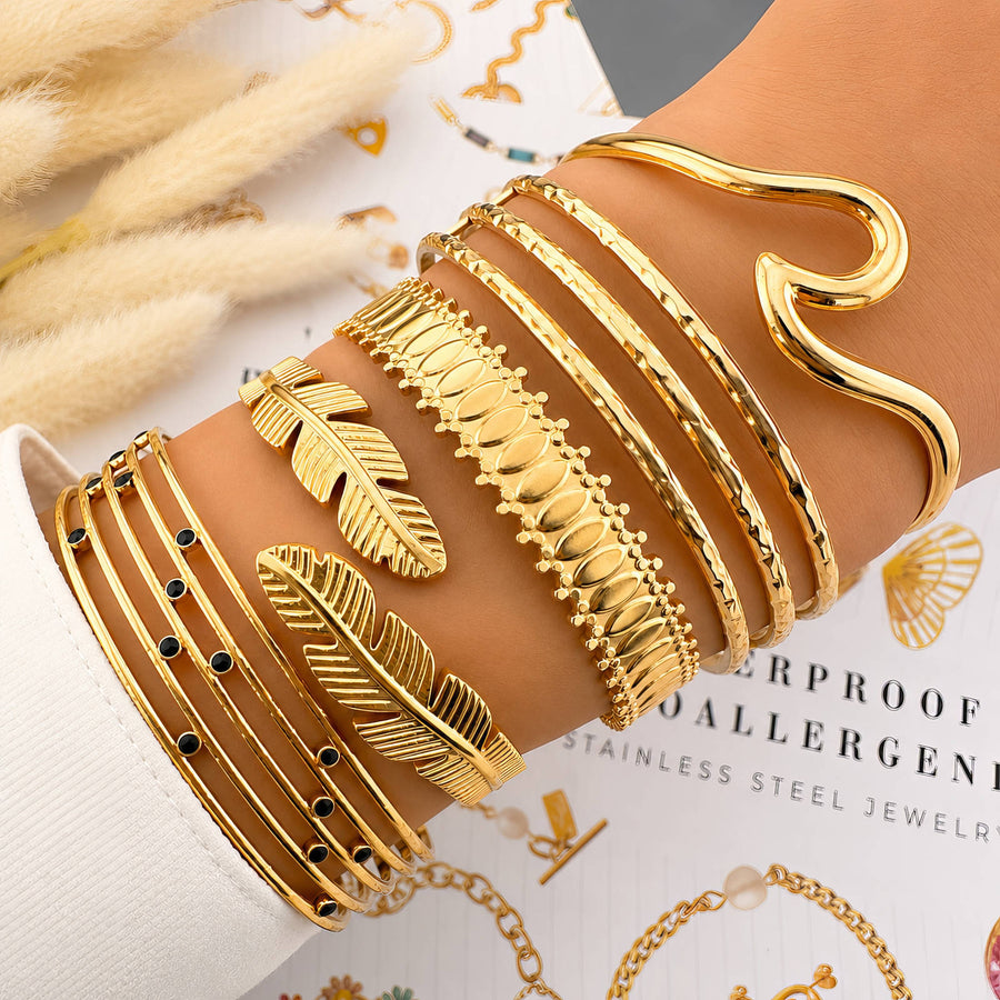 Feuille Leaves Céleste Bracelet
