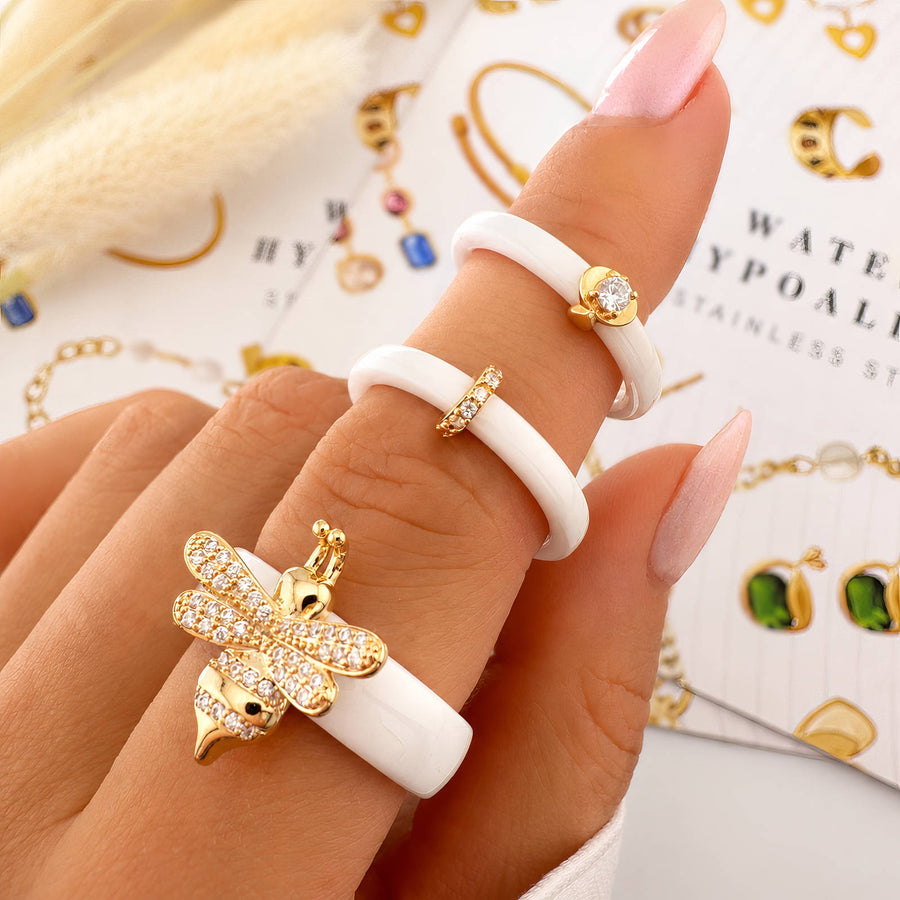 Abeille Bee Céleste Ring