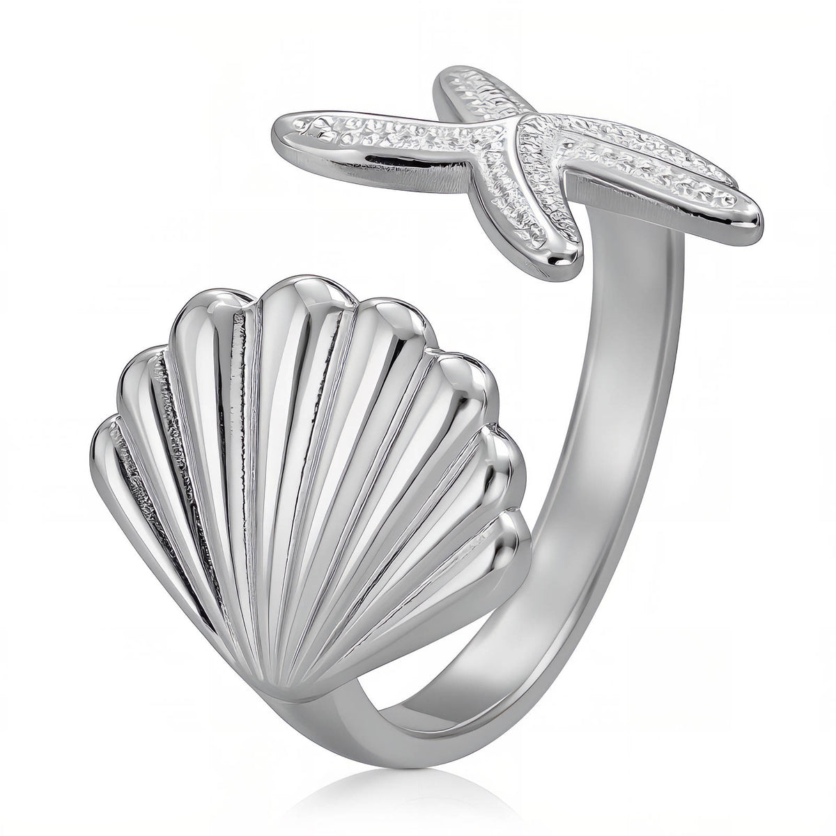 Starfish & Seashell Céleste Ring
