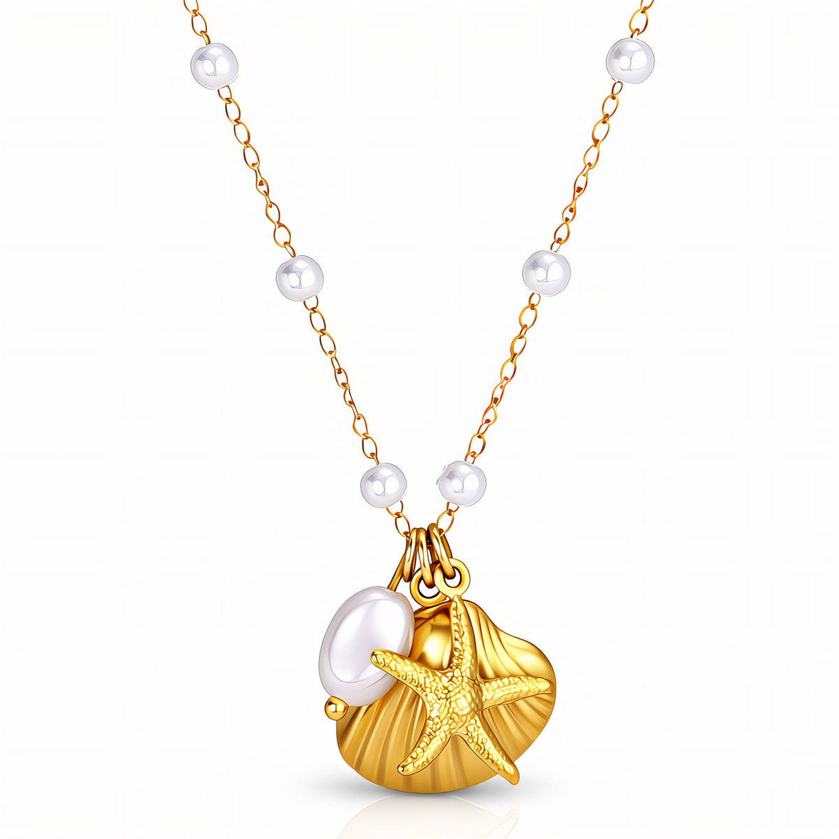 Starfish & Seashell Margaux Necklace