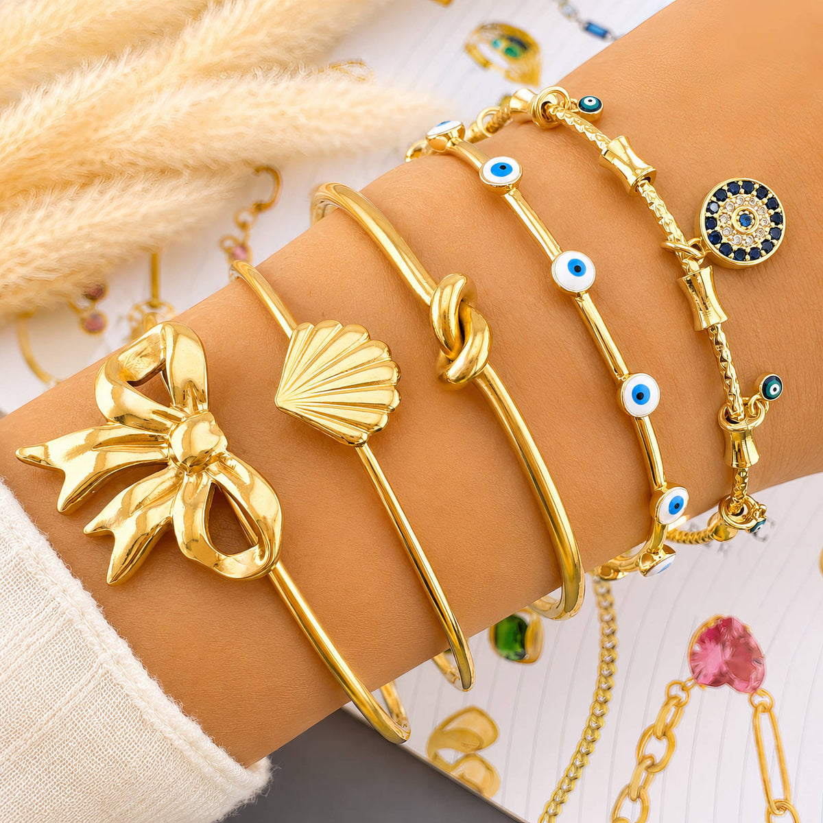 Coquille Seashell Céleste Bracelet