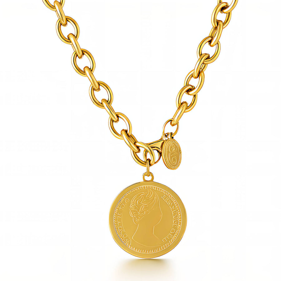 Médaille Coin Céleste Necklace