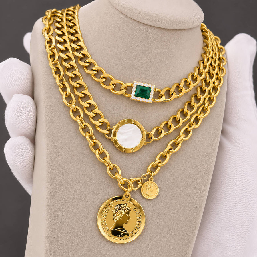 Médaille Coin Céleste Necklace