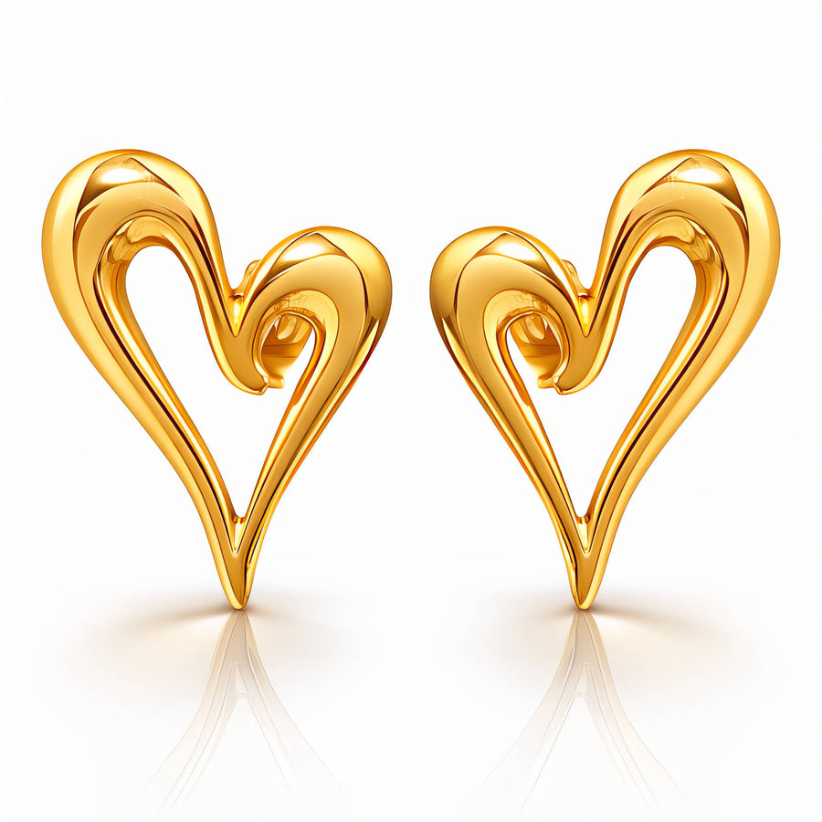 Amara Heart Delphine Earrings