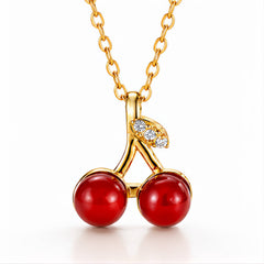 Cerise Cherry Céleste Necklace