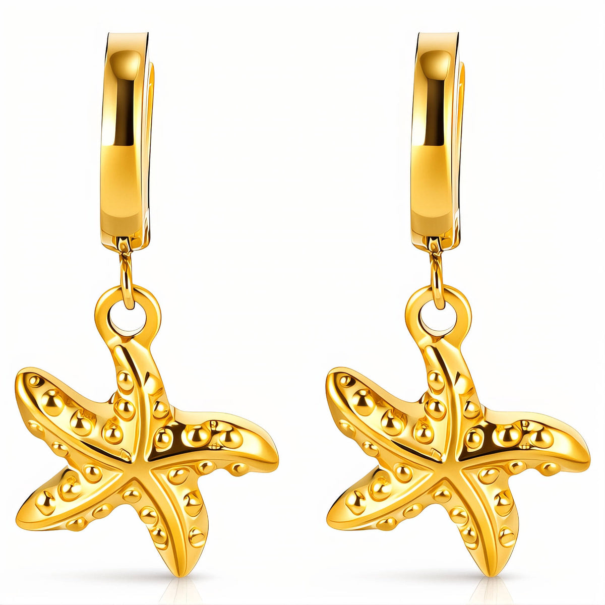 Étoile de Mer Starfish Hoop Céleste Earrings