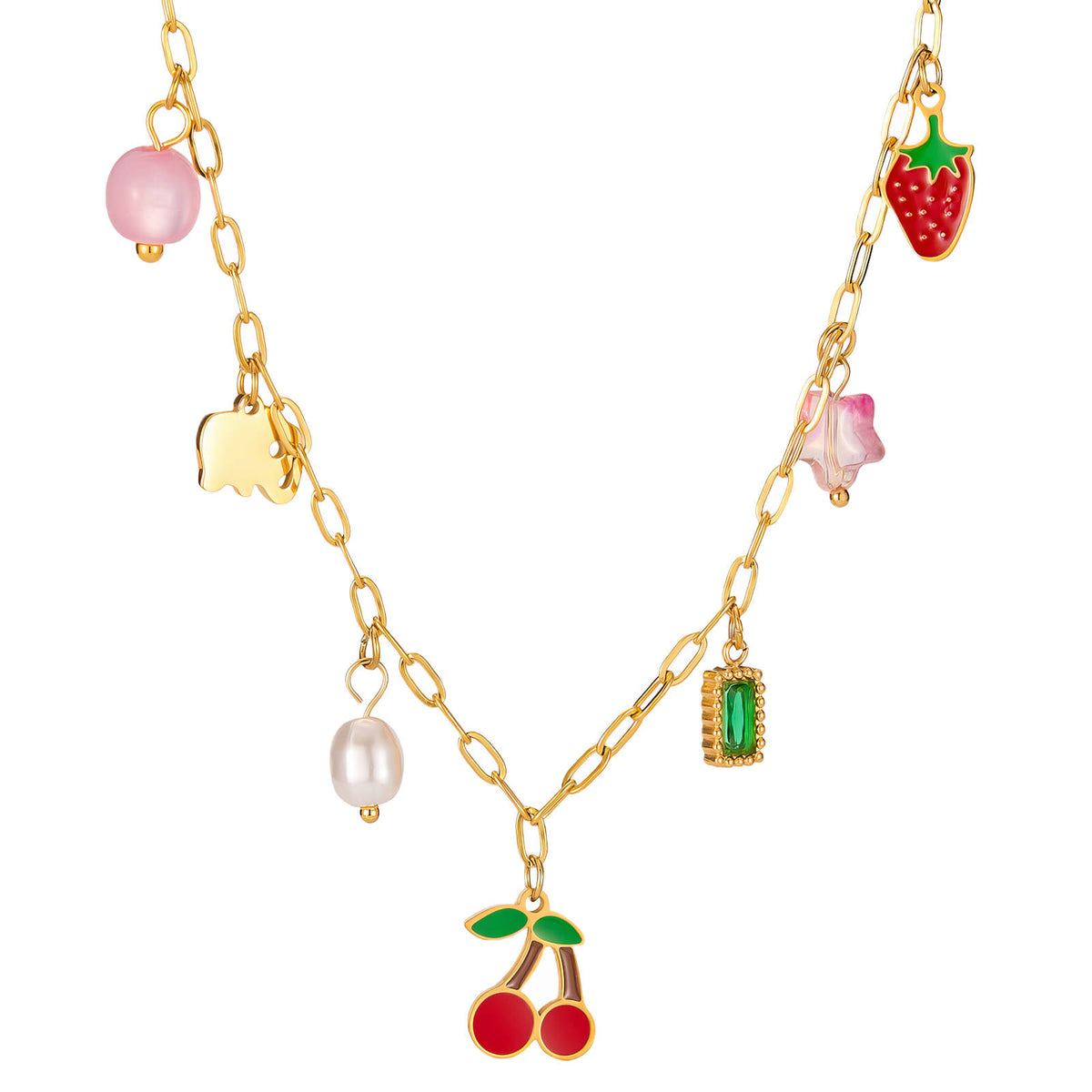 Cerise Cherry Margaux Necklace