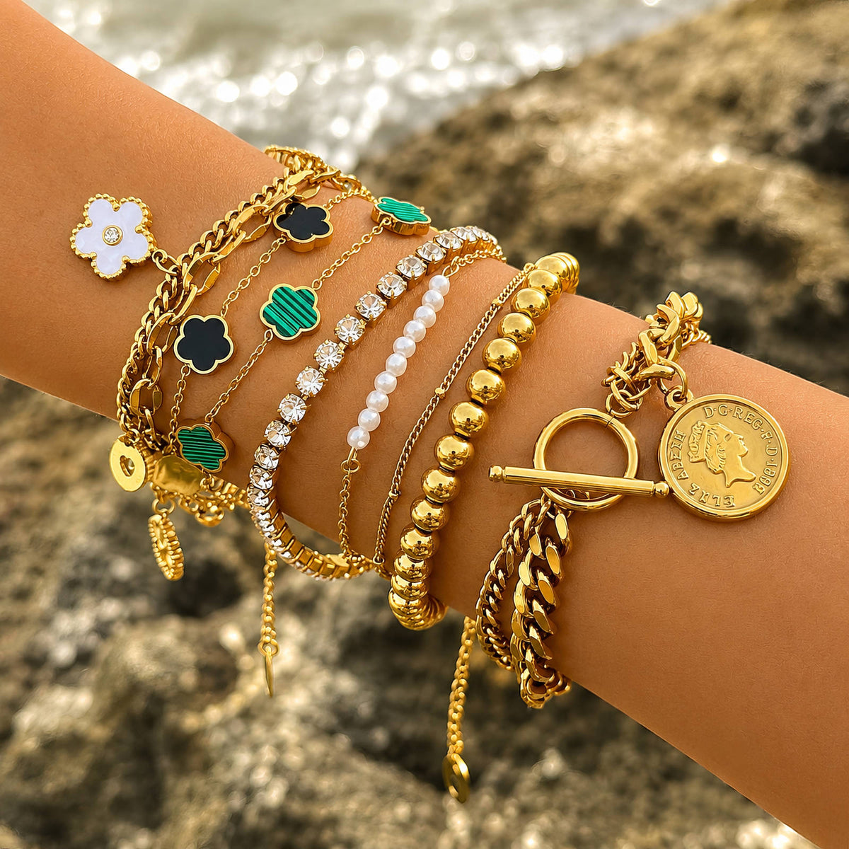 Médaille Coin Bracelet