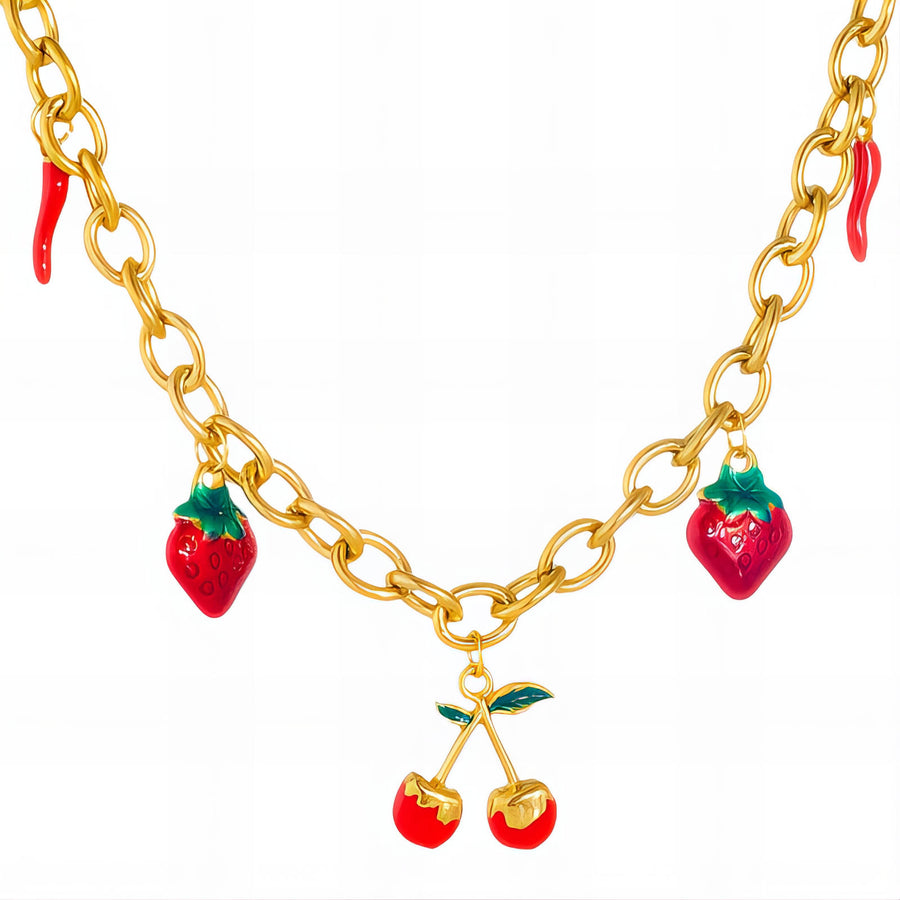 Fraise Strawberry Céleste Necklace