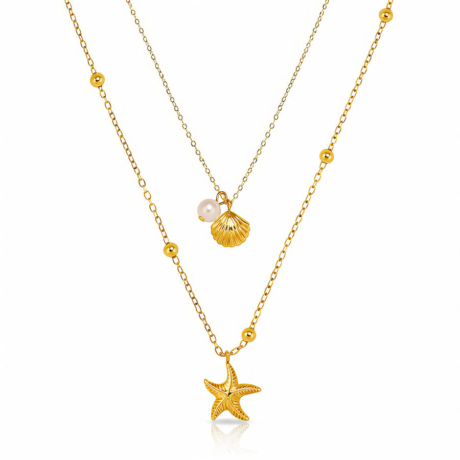 Starfish & Seashell Colette Necklace