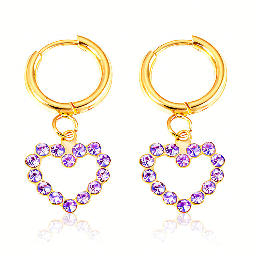 Amara Heart Hoop Odette Earrings