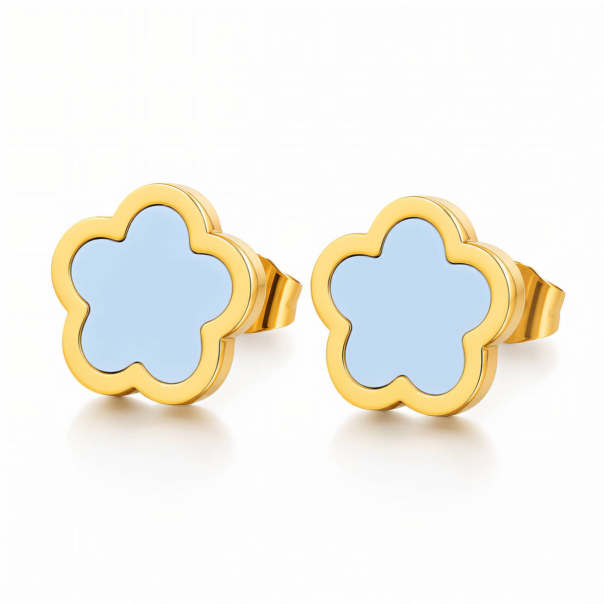 Fleur Flower Stud Perrine Earrings