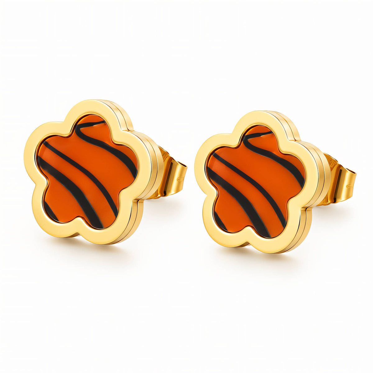 Fleur Flower Stud Agathe Earrings