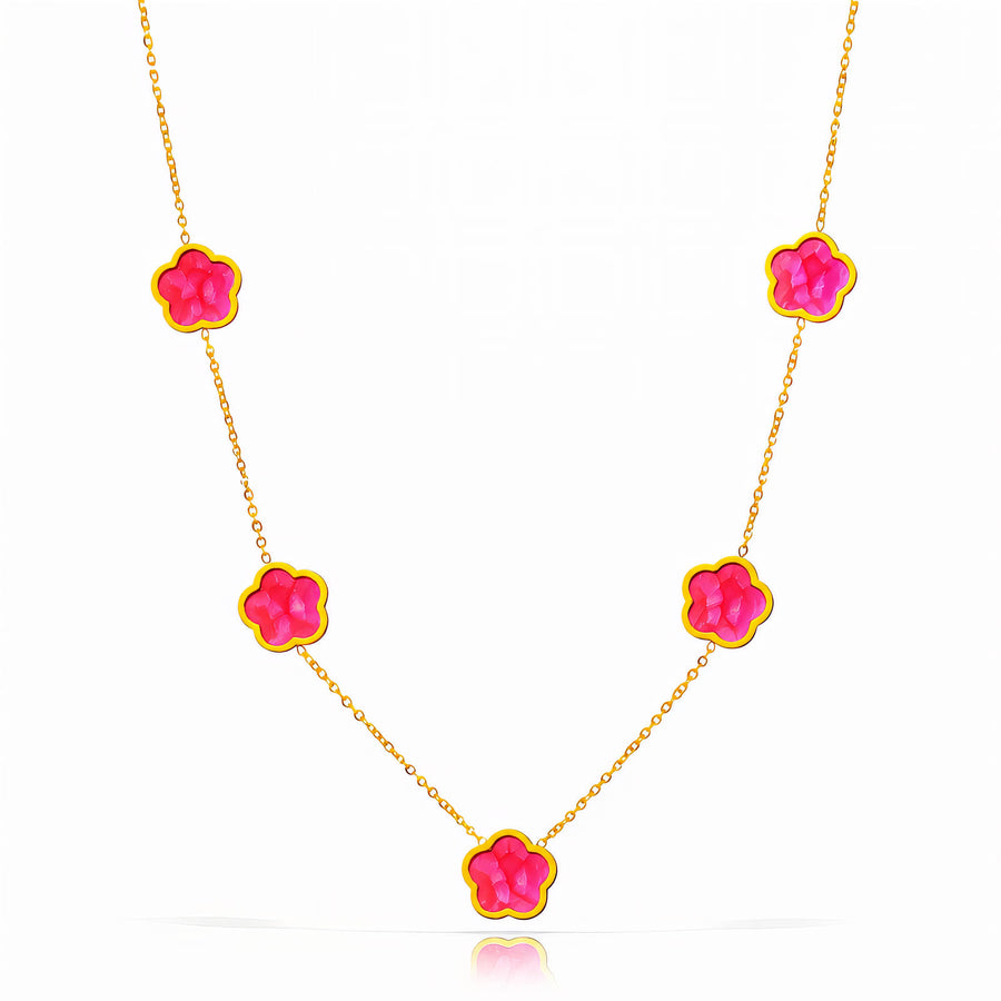 Prairie Flower Meadow Delphine Necklace