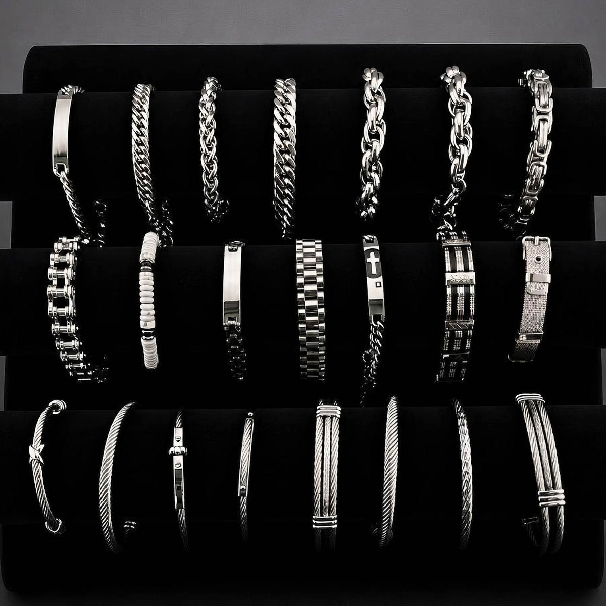 Men's Black Céleste Bracelet