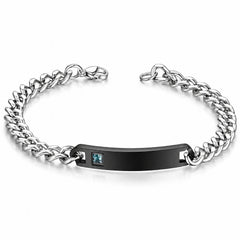 Men's Black Céleste Bracelet