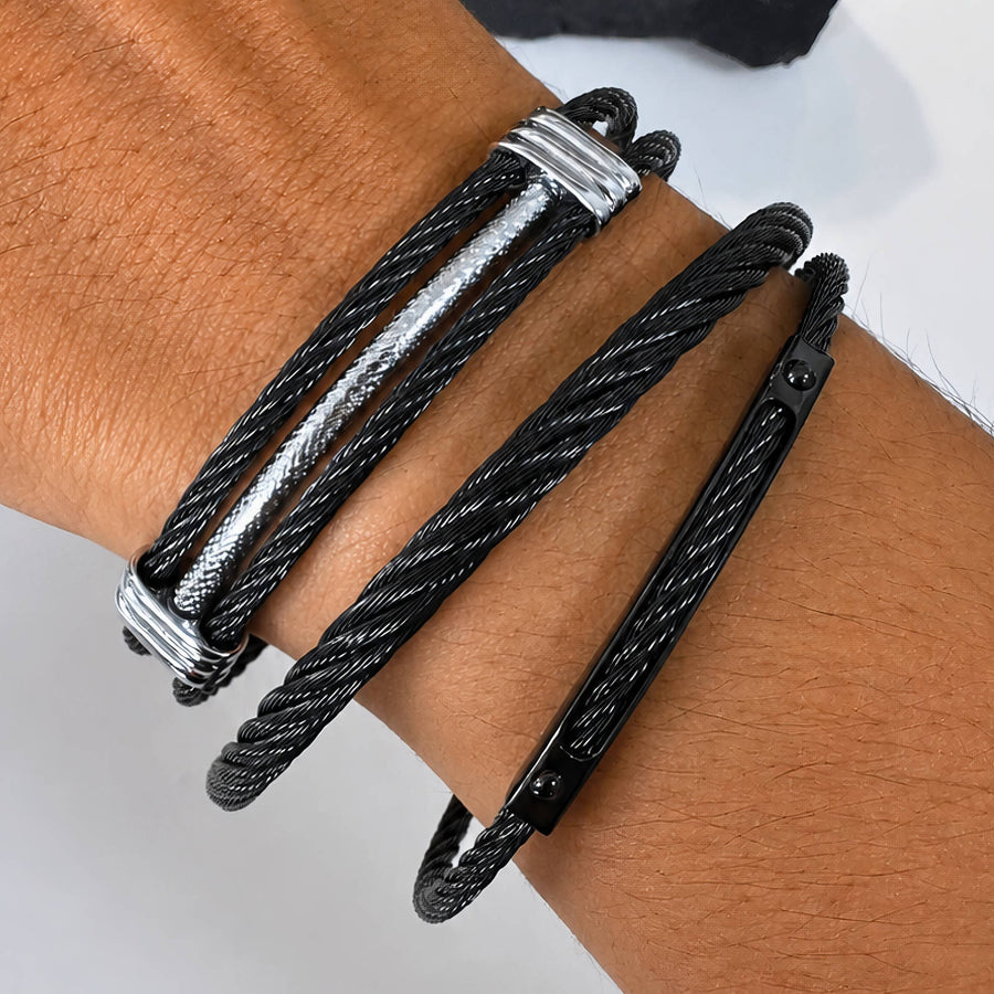 Men's Black Odette Bracelet