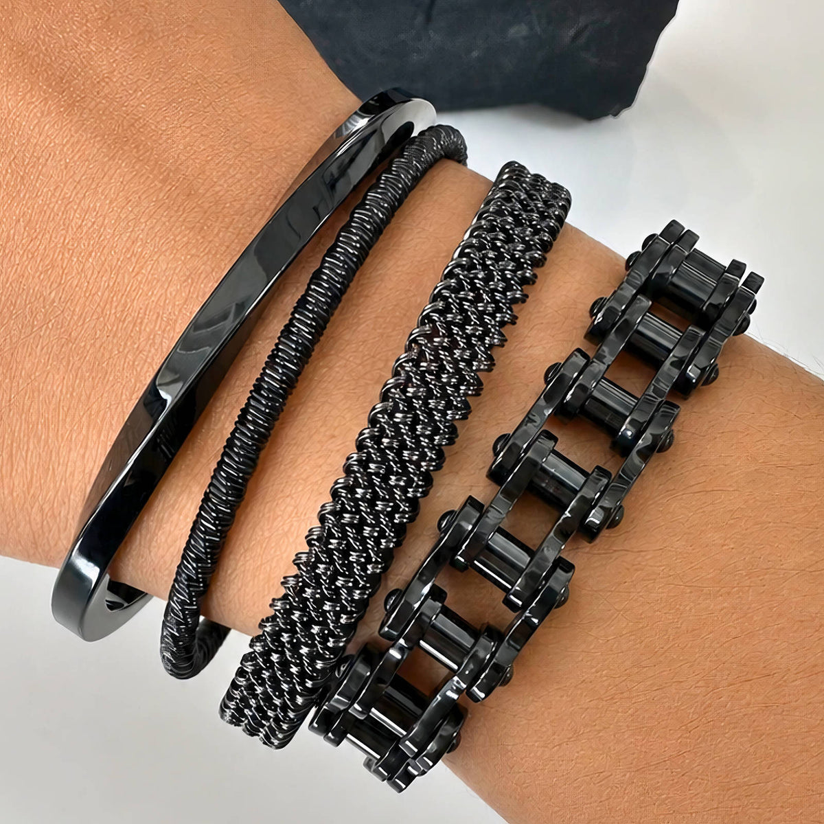 Men's Black Élise Bracelet